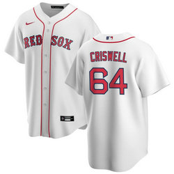Nike Boston Red Sox #64 Cooper Criswell White Game Authentic Stitched MLB Jersey