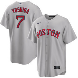 Nike Boston Red Sox #7 Masataka Yoshida Gray Game Authentic Stitched MLB Jersey