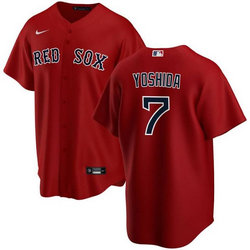Youth Nike Boston Red Sox #7 Masataka Yoshida Red Game Authentic Stitched MLB Jersey