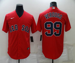 Nike Boston Red Sox #99 Alex Verdugo Red Game Authentic stitched MLB jersey