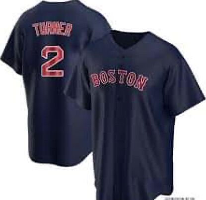 Nike Boston Red Sox #2 Justin turner Navy Authentic Stitched MLB Jersey