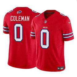 Nike Buffalo Bills #0 Keon Coleman Red F.U.S.E Authentic Stitched NFL Jersey