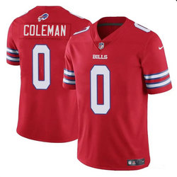 Nike Buffalo Bills #0 Keon Coleman Red Vapor Untouchable Authentic Stitched NFL Jersey