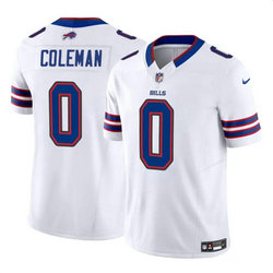 Nike Buffalo Bills #0 Keon Coleman White F.U.S.E Authentic Stitched NFL Jersey