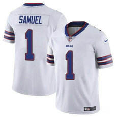 Nike Buffalo Bills #1 Curtis Samuel White Vapor Untouchable Authentic Stitched NFL Jersey