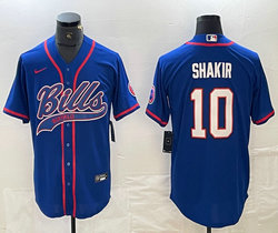 Nike Buffalo Bills #10 Khalil Shakir Blue Joint adults Authentic Stitched baseball jersey