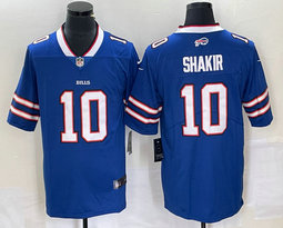 Nike Buffalo Bills #10 Khalil Shakir Blue Vapor Untouchable Authentic Stitched NFL Jersey