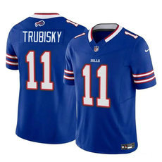 Nike Buffalo Bills #11 Mitch Trubisky Blue 2024 F.U.S.E. Authentic Stitched NFL Jersey