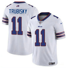 Nike Buffalo Bills #11 Mitch Trubisky White Vapor Untouchable Authentic Stitched NFL Jersey