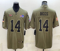 Nike Buffalo Bills #14 Stefon Diggs 2022 Salute To Service Authentic Stitched NFL jersey