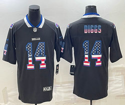 Nike Buffalo Bills #14 Stefon Diggs Black Flag Authentic Stitched NFL jersey