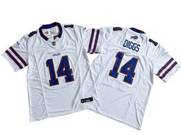 Nike Buffalo Bills #14 Stefon Diggs White 2023 F.U.S.E Authentic Stitched NFL Jersey