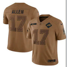 Nike Buffalo Bills #17 Josh Allen 2023 salute to service Authentic Stitched NFL Jersey