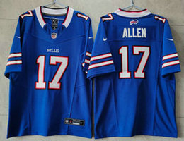 Nike Buffalo Bills #17 Josh Allen Blue 2023 F.U.S.E Authentic Stitched NFL Jersey