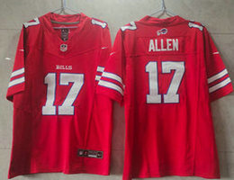 Nike Buffalo Bills #17 Josh Allen Red 2023 F.U.S.E Authentic Stitched NFL Jersey