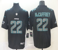 Nike Carolina Panthers #22 Christian McCaffrey Black Impact Vapor Untouchable Authentic Stitched NFL Jersey