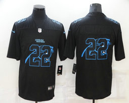 Nike Carolina Panthers #22 Christian McCaffrey Black Lights Out Black Vapor Untouchable Authentic Stitched NFL jersey