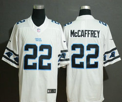 Nike Carolina Panthers #22 Christian McCaffrey Team Logos Fashion Vapor Untouchable Authentic Stitched NFL jersey