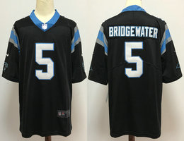 Nike Carolina Panthers #5 Teddy Bridgewater Black Vapor Untouchable Authentic Stitched NFL Jersey