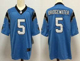 Nike Carolina Panthers #5 Teddy Bridgewater Blue Vapor Untouchable Limited Authentic Stitched NFL Jersey