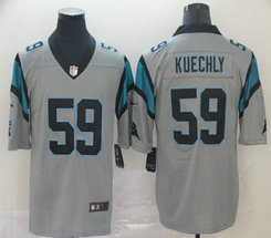Nike Carolina Panthers #59 Luke Kuechly Grey Inverted Legend Vapor Untouchable Authentic Stitched NFL jersey