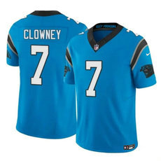 Nike Carolina Panthers #7 Jadeveon Clowney Blue 2024 F.U.S.E. Authentic Stitched NFL Jersey