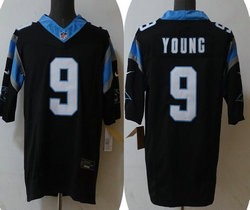 Nike Carolina Panthers #9 Bryce Young Black 2023 F.U.S.E Authentic Stitched NFL Jersey