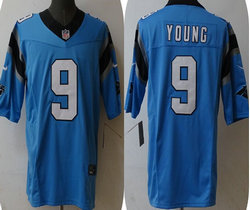 Nike Carolina Panthers #9 Bryce Young Blue 2023 F.U.S.E Authentic Stitched NFL Jersey