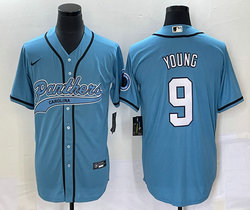 Nike Carolina Panthers #9 Bryce Young Blue Joint Authentic Stitched baseball jersey