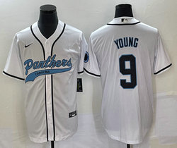 Nike Carolina Panthers #9 Bryce Young White Joint Authentic Stitched baseball jersey