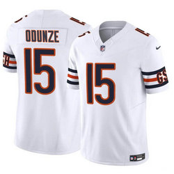 Nike Chicago Bears #15 Rome Odunze White F.U.S.E Authentic Stitched NFL Jersey