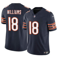 Nike Chicago Bears #18 Caleb Williams Blue F.U.S.E Authentic Stitched NFL Jersey