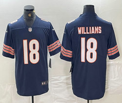 Nike Chicago Bears #18 Caleb Williams Blue Vapor Untouchable Authentic Stitched NFL Jersey