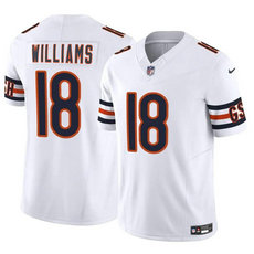 Nike Chicago Bears #18 Caleb Williams White F.U.S.E Authentic Stitched NFL Jersey