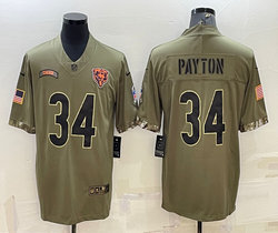 Nike Chicago Bears #34 Walter Payton 2022 Salute To Service Authentic Stitched NFL jersey