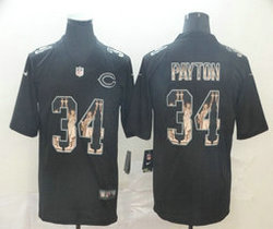 Nike Chicago Bears #34 Walter Payton Black Lady Liberty Authentic Stitched NFL jersey