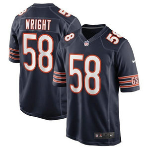 Nike Chicago Bears #58 Darnell Wright Navy Vapor Untouchable Authentic Stitched NFL Jersey