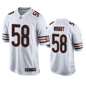 Nike Chicago Bears #58 Darnell Wright White Vapor Untouchable Authentic Stitched NFL Jersey