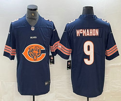 Nike Chicago Bears #9 Jim McMahon Big logo logo Authentic Stitched NFL Jersey