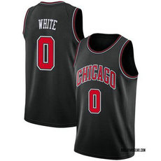 Nike Chicago Bulls #0 Coby White Black Stitched NBA Jersey