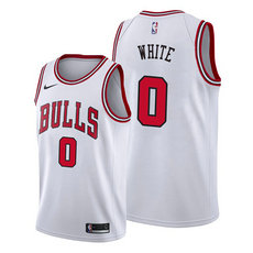 Nike Chicago Bulls #0 Coby White White Stitched NBA Jersey