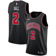 Nike Chicago Bulls #2 LaMelo Ball Black Authentic Stitched NBA jersey