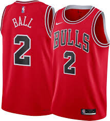 Nike Chicago Bulls #2 LaMelo Ball Red Authentic Stitched NBA jersey