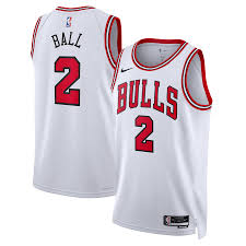 Nike Chicago Bulls #2 LaMelo Ball White Authentic Stitched NBA jersey