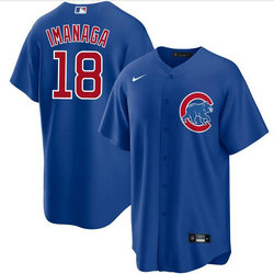 Nike Chicago Cubs #18 Shōta Imanaga Blue Game Authentic Stitched MLB Jersey