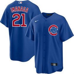 Nike Chicago Cubs #21 Shōta Imanaga Blue Game Authentic Stitched MLB Jersey