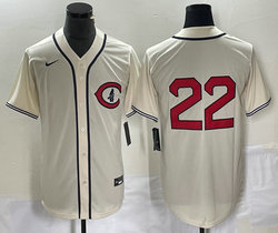 Nike Chicago Cubs #22 Jason Heyward 2022 Cream Field Of Dreams Cool Base Stitched Baseball Jersey