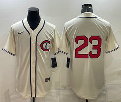 Nike Chicago Cubs #23 Ryne Sandberg 2022 Cream Field Of Dreams Authentic Stitched MLB jersey