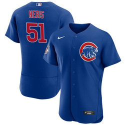 Nike Chicago Cubs #51 Héctor Neris Blue Flex Base Authentic Stitched MLB Jersey