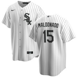 Nike Chicago White Sox #15 Martín Maldonado White Game Authentic Stitched MLB Jersey